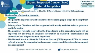 Urgent Suspected Cancer 2ww Referral Forms Flyer
